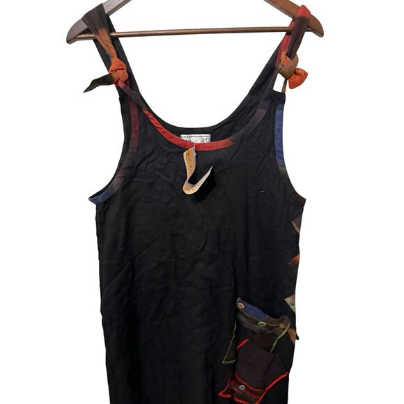 Winter Sun Jumper Dress boho jblack patchwork artsty art to‎ wear - Picture 2 of 3